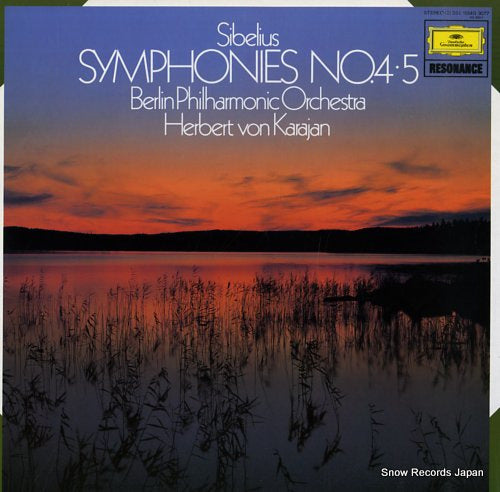 KARAJAN, HERBERT VON sibelius; symphonies no.4/5 15MG3077