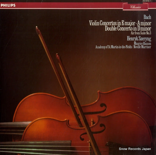 SZERYNG, HENRYK bach; violin concertos in e major, a minor 412915-1