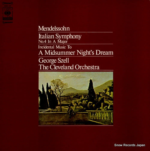 SZELL, GEORGE mendelssohn; italian symphony no.4 in a major SOCL54
