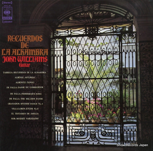 WILLIAMS, JOHN recuerdos de la alhambra SOCL60