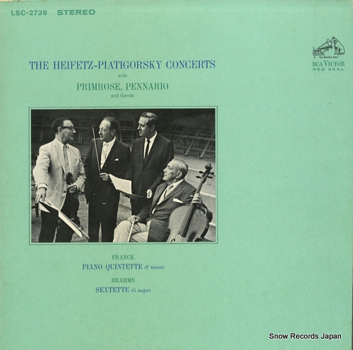 HEIFETZ, JASCHA the heifetz - piatigorsky concerts LSC-2739