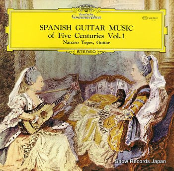 YEPES, NARCISO spanish guitar music of five centuries vol.1 MG2445