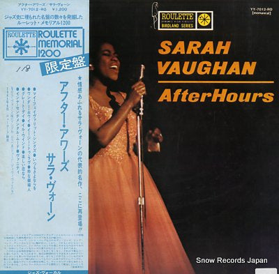 VAUGHAN, SARAH after hours YY-7012-RO