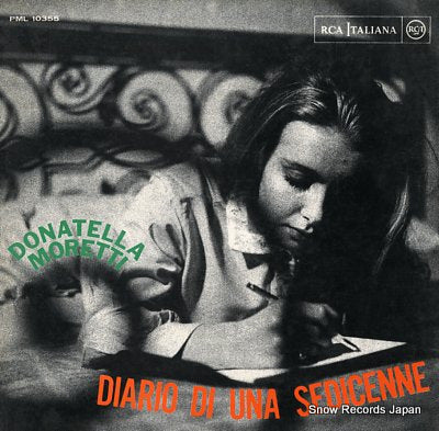 MORETTI, DONATELLA diario di una sedicenne PML10355