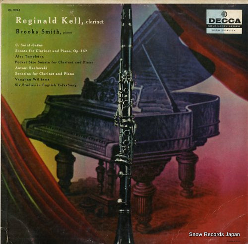 KELL, REGINALD saint-saens; sonata for clarinet and piano, op.167 DL9941