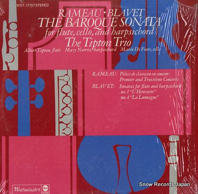 TIPTON TRIO, THE rameau/blavet; the baroque sonata WST-17157