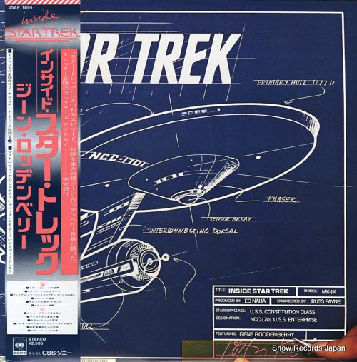 RODDENBERRY, GENE inside star trek 25AP1864