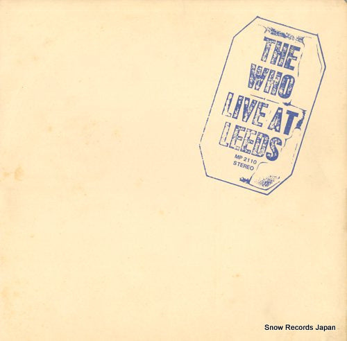 WHO, THE live at leeds MP2110