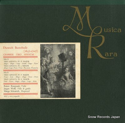 KUSSMAUL, RAINER dietrich buxtehude; chamber trio sonatas MUS5