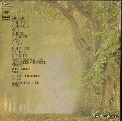 BUDAPEST STRING QUARTET mozart; the six quintets for string quartet and viola SONS30045