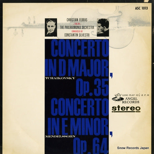FERRAS, CHRISTIAN tchaikovsky; concerto in d major, op.35 ASC1013