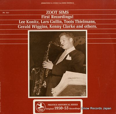 SIMS, ZOOT first recordings! PR7817/PRST7817