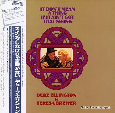 ELLINGTON, DUKE, AND TERESA BREWER it don't mean a thing if it ain't got that swing RJL-2569