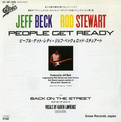 BECK, JEFF, AND ROD STEWART people get ready 07.5P-359