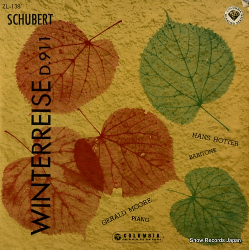 HOTTER, HANS schubert; winterreise d.911 ZL-138