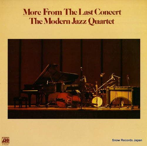MODERN JAZZ QUARTET, THE more from the last concert P-7533A