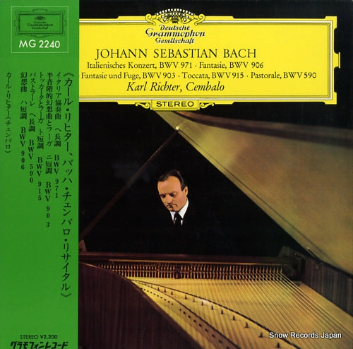 RICHTER, KARL johann sebastian bach; werke fur cembalo MG2240