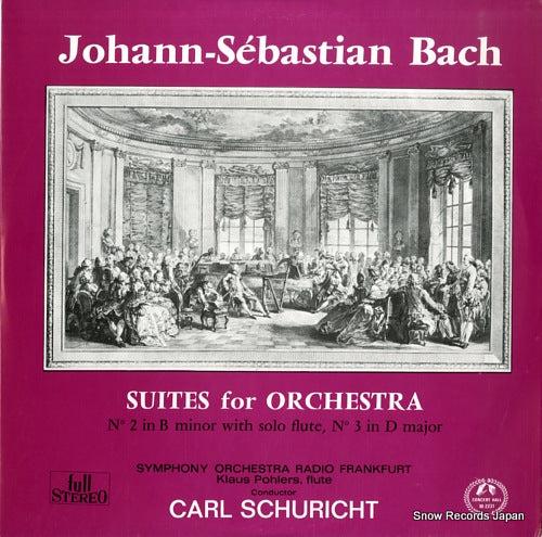 SCHURICHT, CARL bach; suites for orchestra nos. 2 & 3 SM-2231-V
