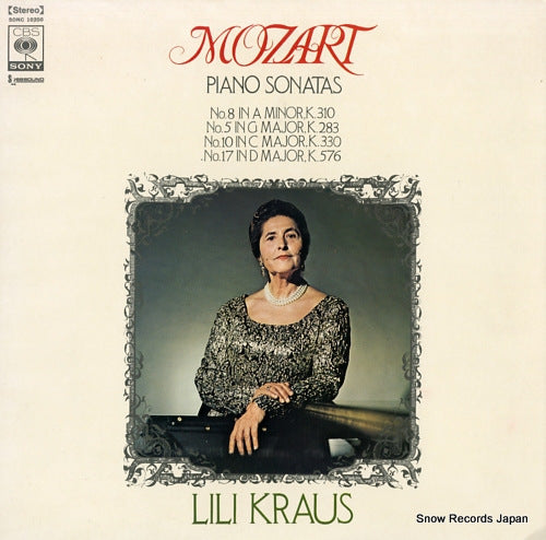 KRAUS, LILI mozart; piano sonatas nos.5, 8, 10 & 17 SONC10350