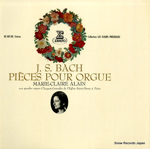 ALAIN, MARIE-CLAIRE bach; pieces pour orgue RE-1011-RE