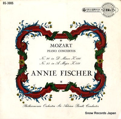 FISCHER, ANNIE mozart; piano concertos OS-3005