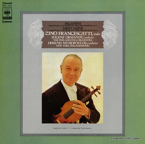 FRANCESCATTI, ZINO paganini; violin concerto no.1 SONC10405