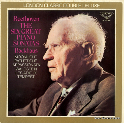 BACKHAUS, WILHELM beethoven; the six great piano sonatas SL5015