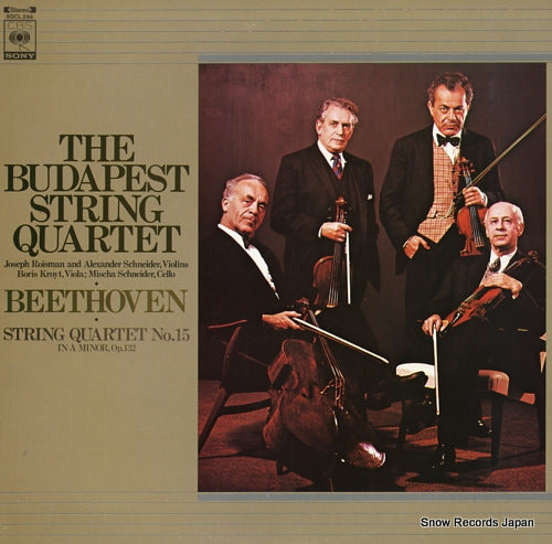 BUDAPEST STRING QUARTET, THE beethoven; string quartet no.15 in a minor, op.132 SOCL296