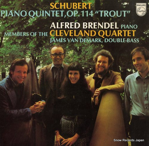 BRENDEL, ALFRED schubert; piano quintet in a major, op.114 d.667 "the trout" X-7843