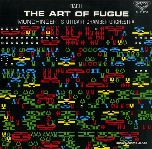 MUNCHINGER, KARL bach; the art of fugue SL1197-8