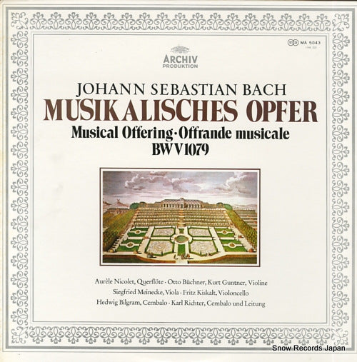 RICHTER, KARL bach; musikalisches opfer MA5043