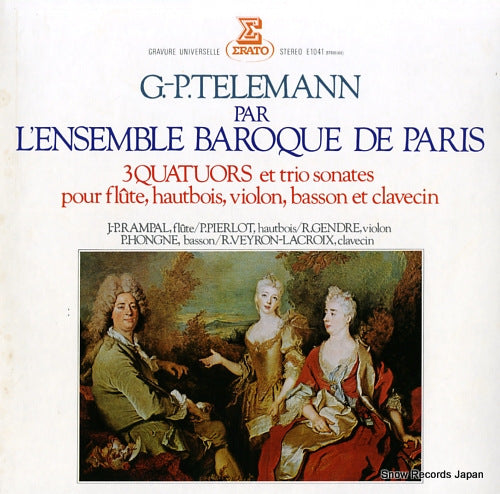 ENSEMBLE BAROQUE DE PARIS telemann; l'ensemble baroque de paris E-1041