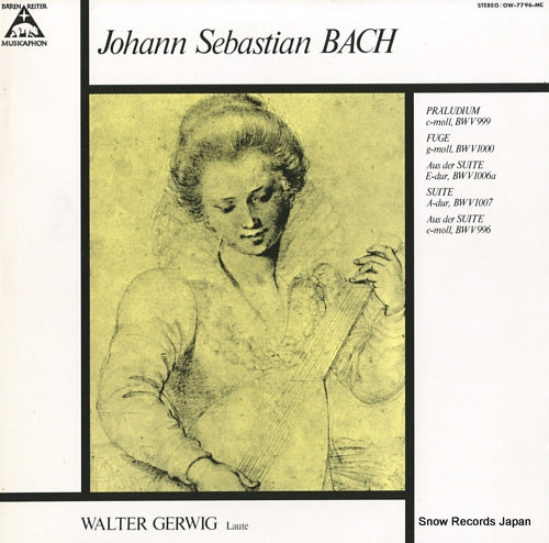 GERWIG, WALTER bach; praludium c-moll, bwv999 OW-7796-MC
