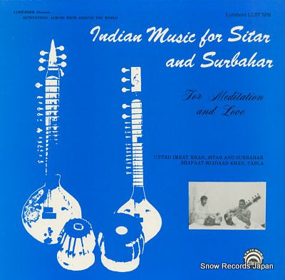 KHAN, USTAD IMARAT indian music for sitar and surbahar, for meditation and love LLST7376