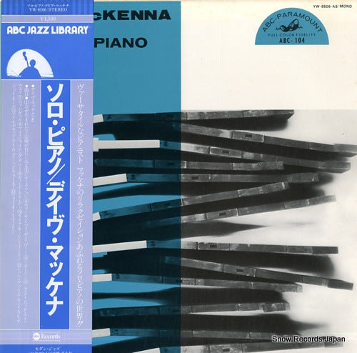 MCKENNA, DAVE solo piano YW-8506-AB
