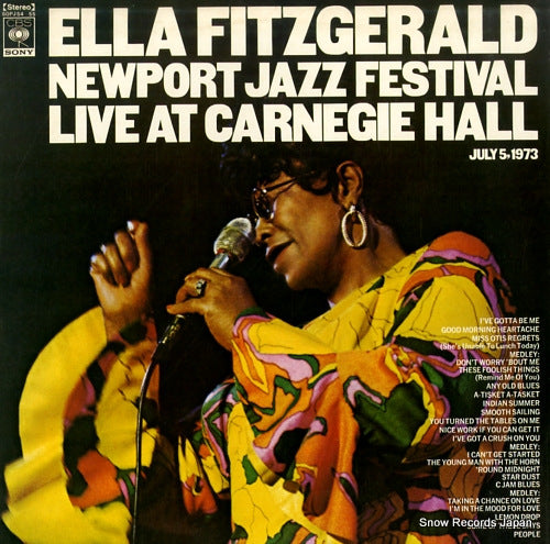 FITZGERALD, ELLA newport jazz festival live at carnegie hall 1973 SOPJ54-55