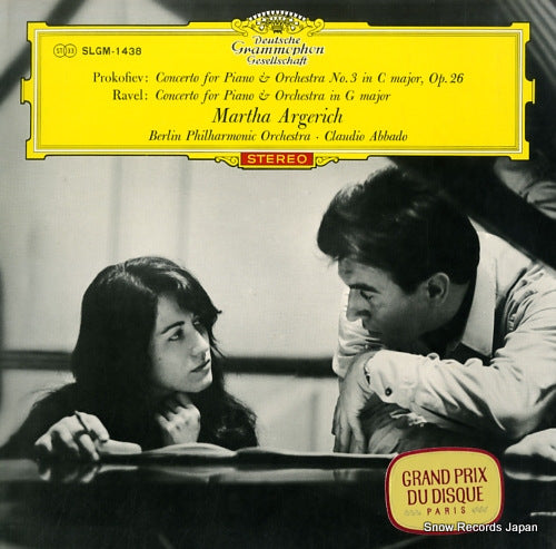 ARGERICH, MARTHA prokofiev; concerto for piano & orchestra no.3 SLGM-1438