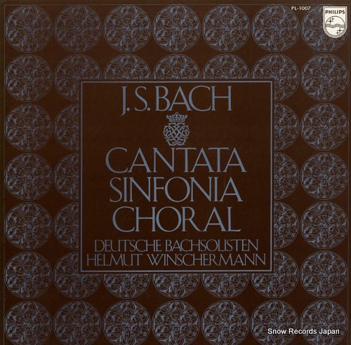 WINSCHERMANN, HELMUT bach; cantata sinfonia choral PL-1007