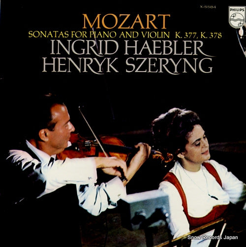 HAEBLER, INGRID mozart; sonatas for piano and violin k.377, 378 X-5584