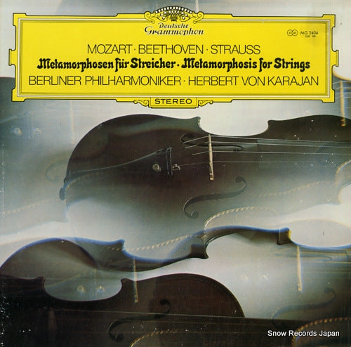 KARAJAN, HERBERT VON mozart, beethoven, strauss; metamorphosis for strings MG2404
