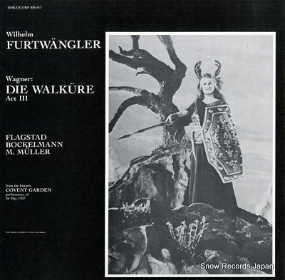 FURTWANGLER, WILHELM wagner; die walkure act iii RR-417