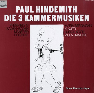 REICHERT, MANFRED paul hindemith; die 3 kammermusiken ULS-3287-H