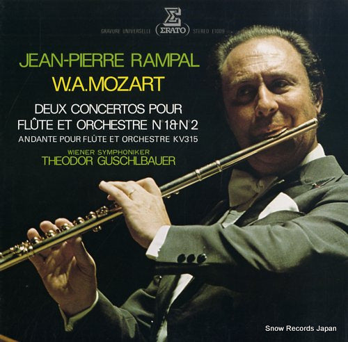 RAMPAL, JEAN-PIERRE mozart; deux concertos pour flute et orchestre no.1 & no.2 E-1009