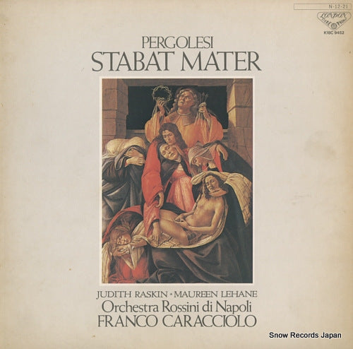 CARACCIOLO, FRANCO pergolesi; stabat mater K18C9452