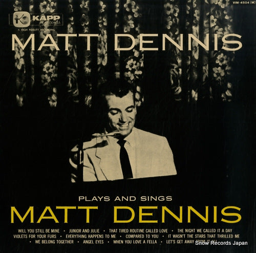 DENNIS, MATT plays and sings VIM-4504(M)