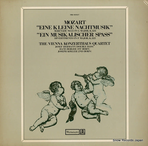 WIENER KONZERTHAUS QUARTETT mozart; eine kleine nachtmusik IWB-60037