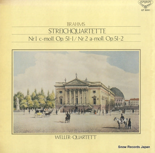 WELLER QUARTETT, THE brahms; streichquartette nr.1 / nr.2 GT9261