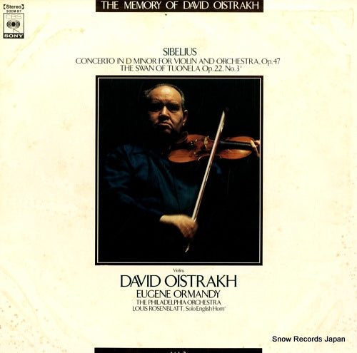 OISTRAKH, DAVID sibelius; concerto in d minor for violin and orchestra op.47 SOCM87