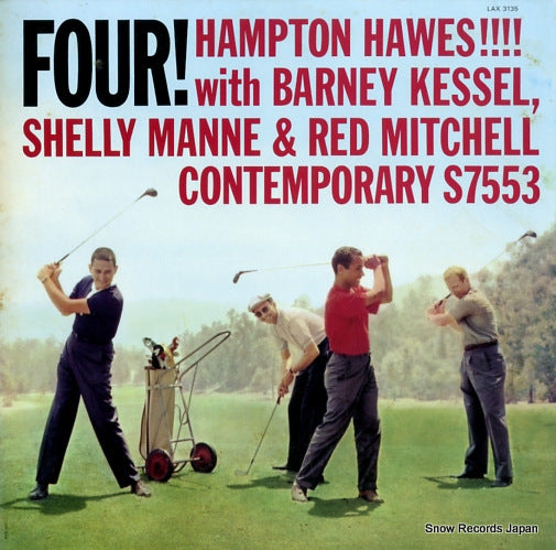 HAWES, HAMPTON four! hampton hawes with barney kessel, shelly manne & red mitchell LAX3135