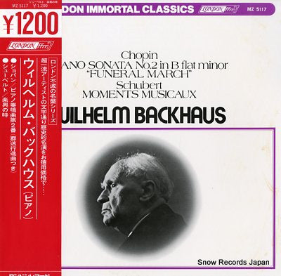 BACKHAUS, WILHELM chopin; piano sonata no.2 "funeral march" MZ5117